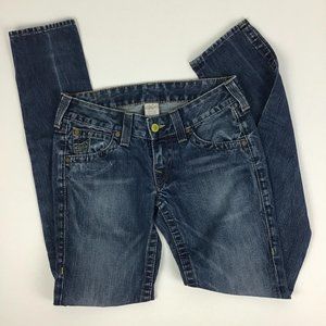 True Religion Skinny Straight Womens 29